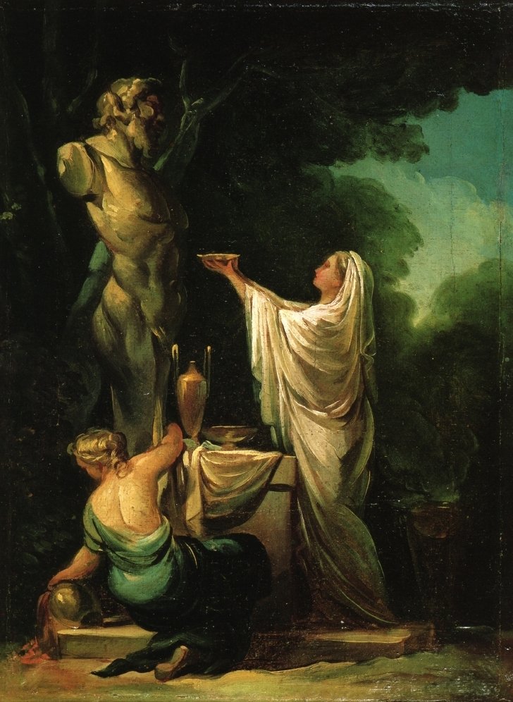 The Sacrifice to Priapus  av Francisco de Goya