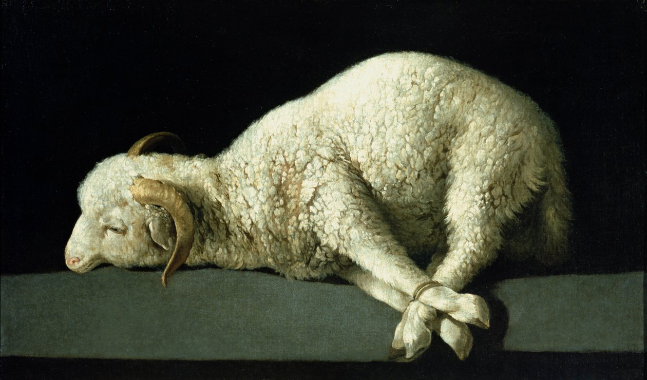 Guds lamm, ca 1635-40 av Francisco de Zurbaran