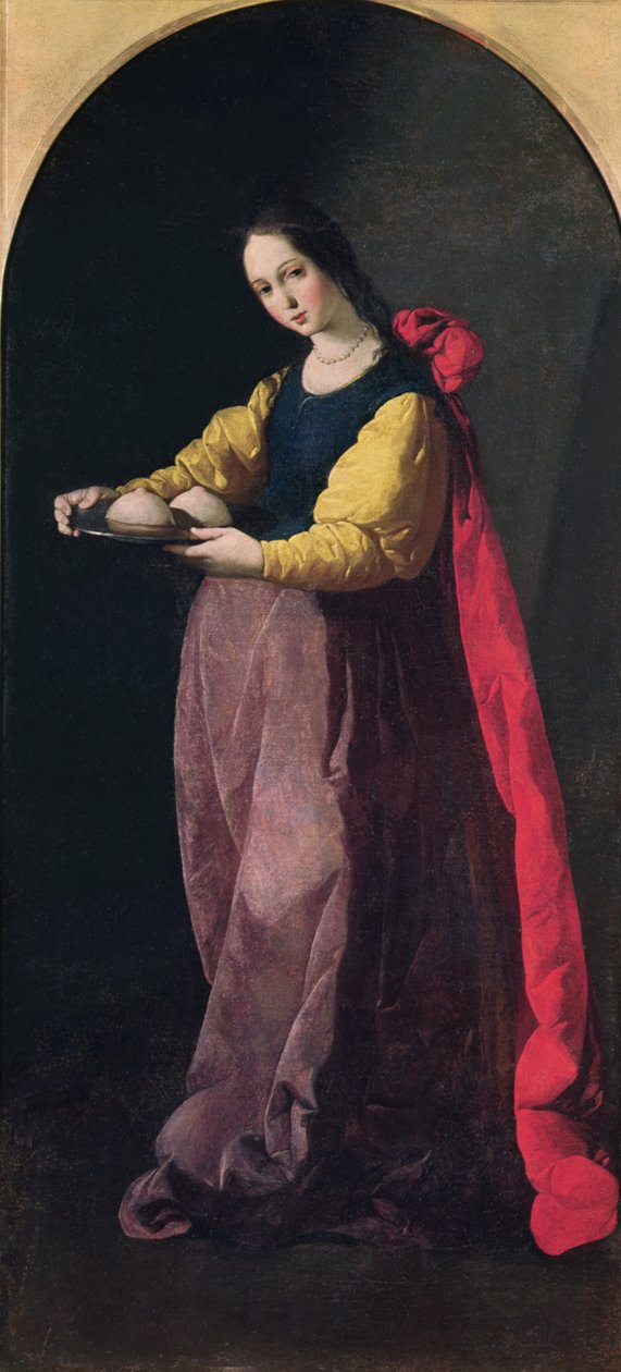 St Agatha av Francisco de Zurbaran