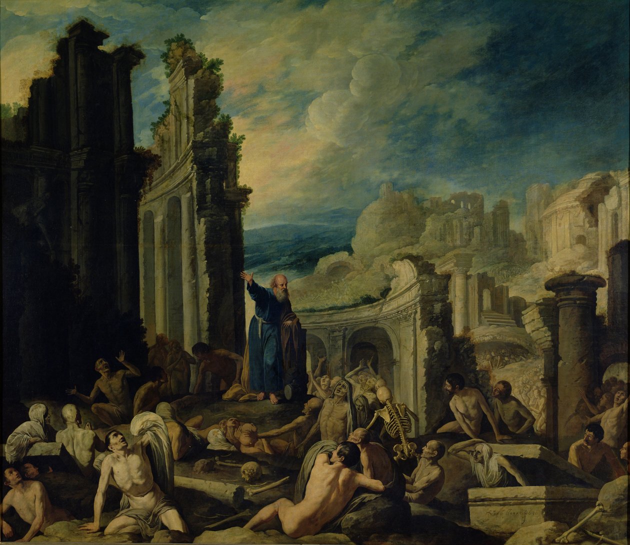 Hesekiels syn, 1630 av Francisco Collantes
