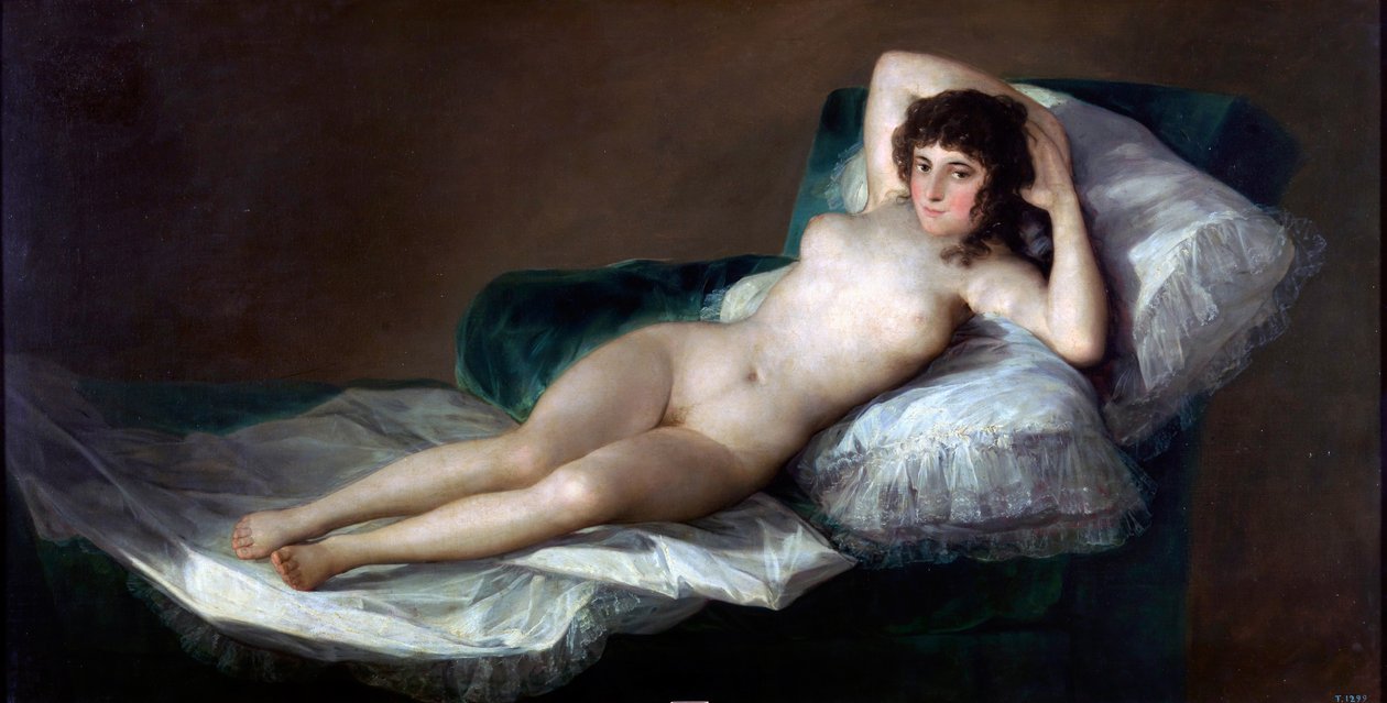 La Maja Naked. av Francisco de Goya