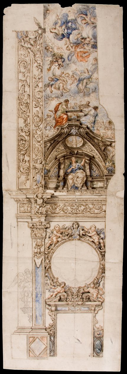 Project for the decoration of a church av Francisco Rizi