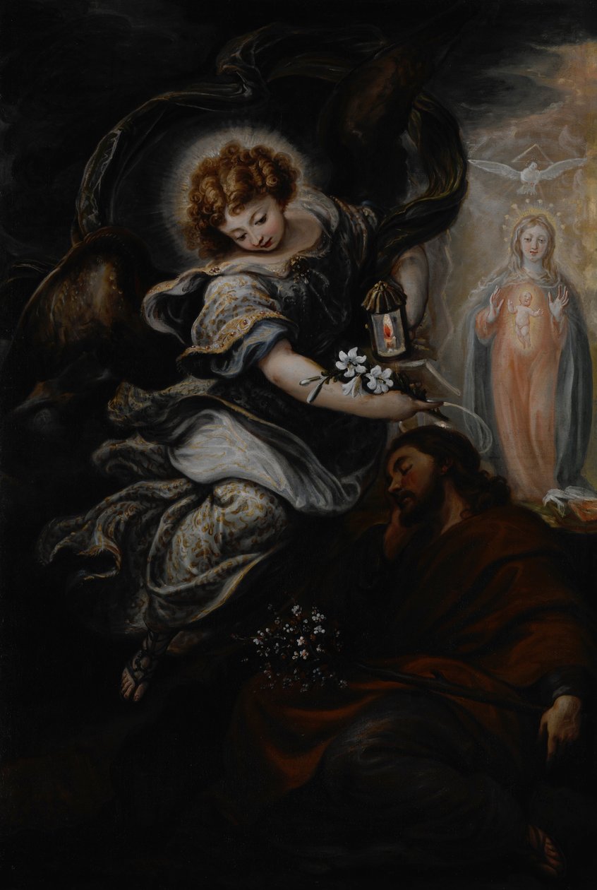 The Dream of St. Joseph av Francisco Rizi