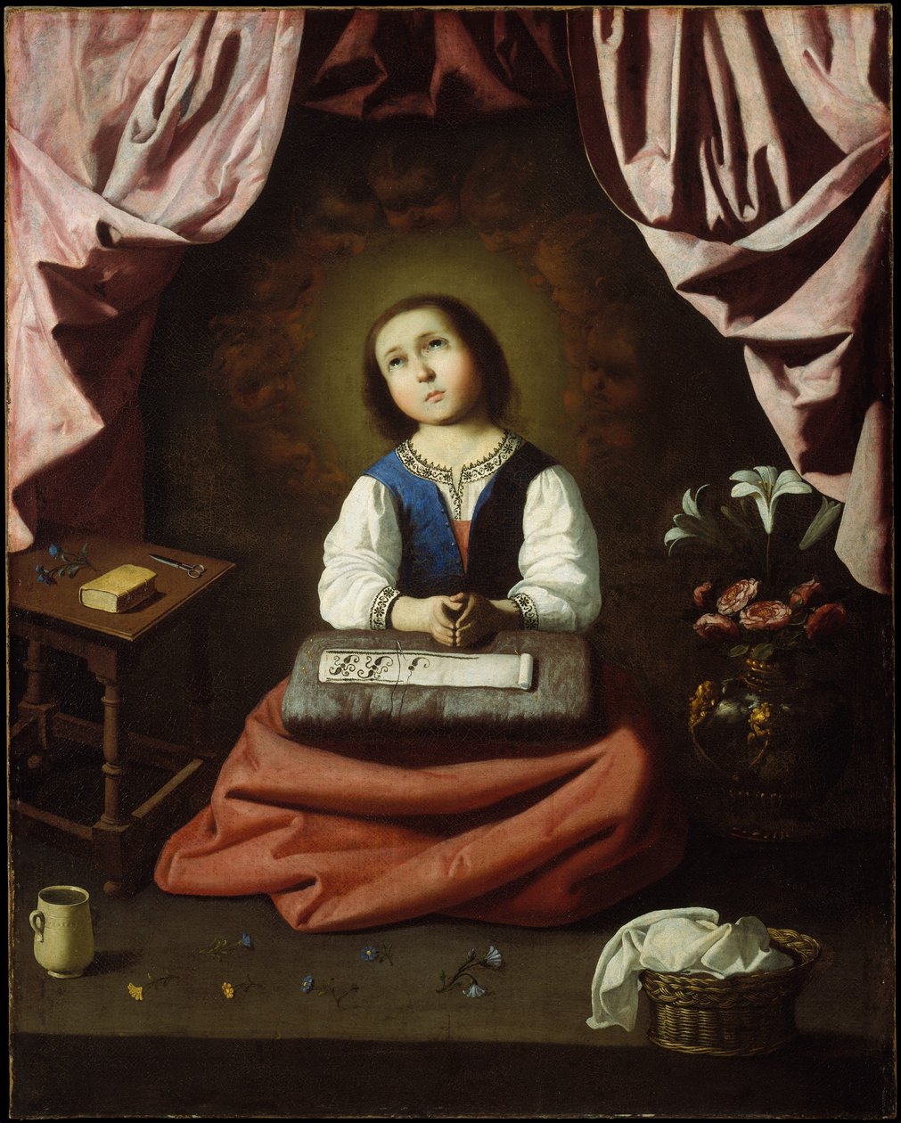 Jungfru Maria ber av Francisco de Zurbaran