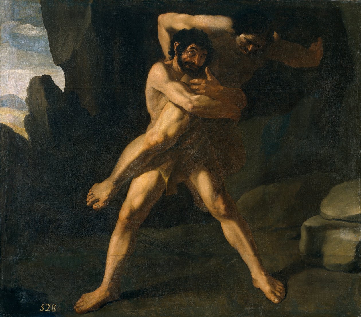 Hercules slåss med Anteus av Francisco de Zurbaran