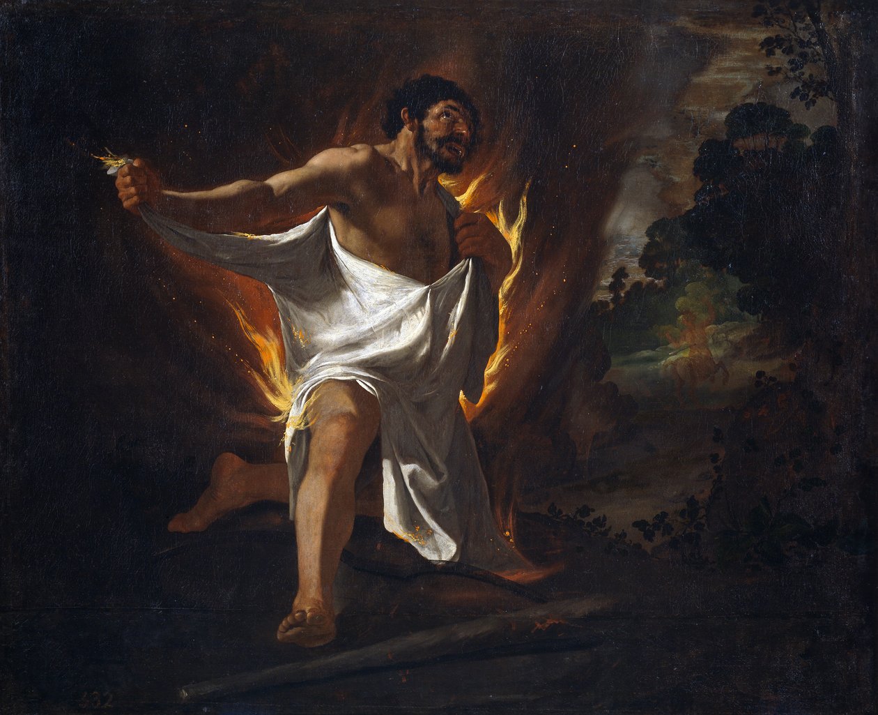 Hercules död. av Francisco de Zurbaran