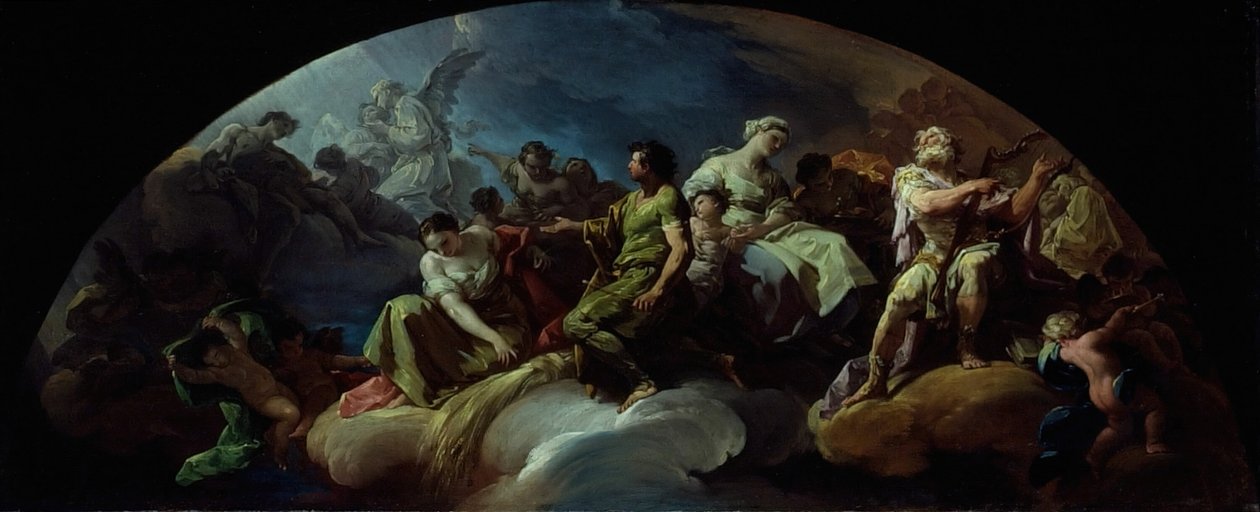 Gamla testamentets figurer i paradiset, 175160. av Francisco Bayeu