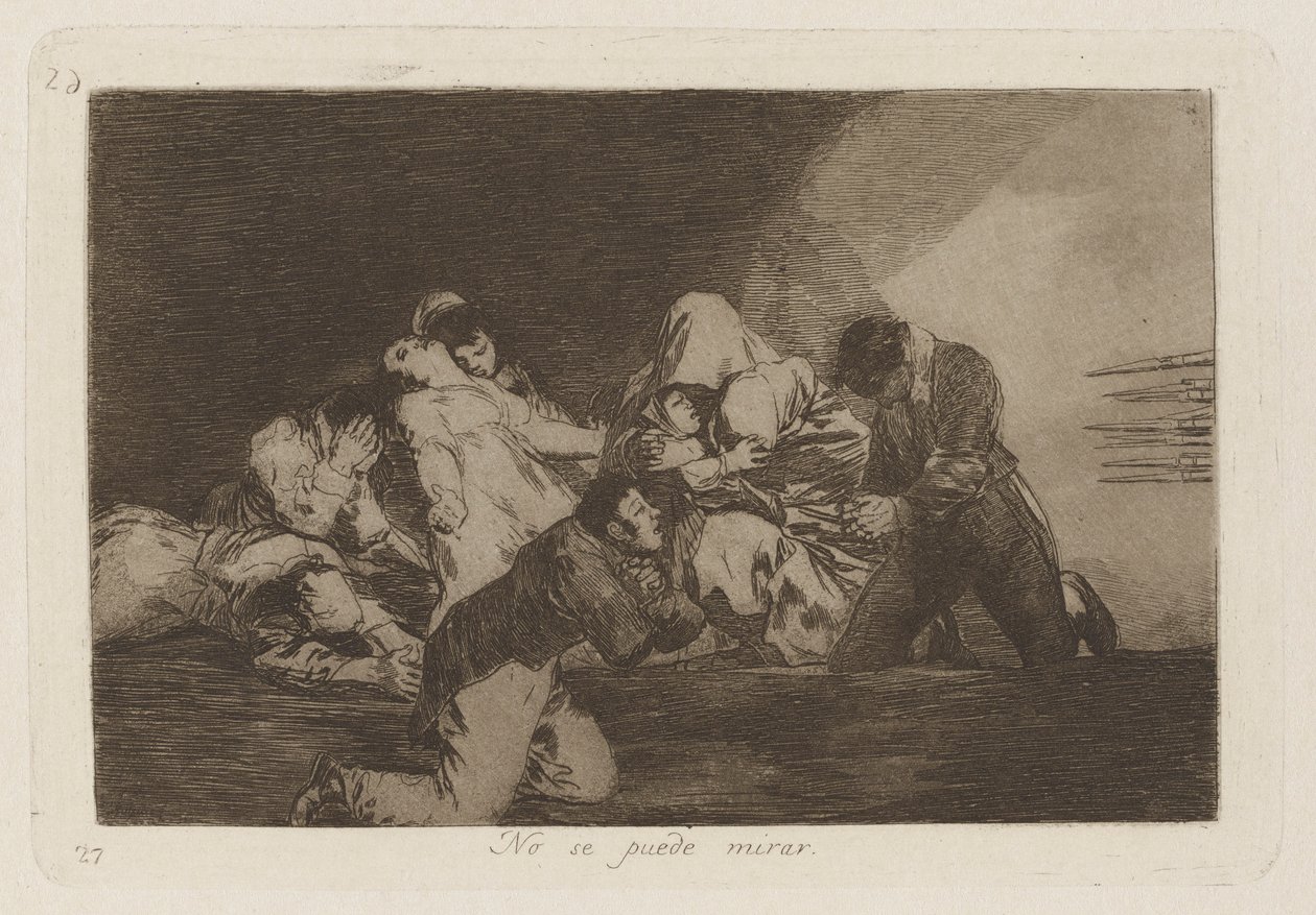 Du kan inte titta (One Can av Francisco de Goya