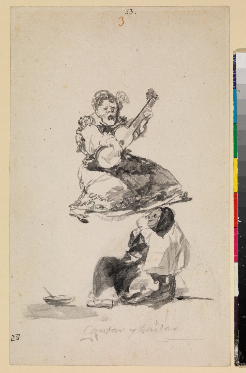 Sjunger och dansar av Francisco de Goya