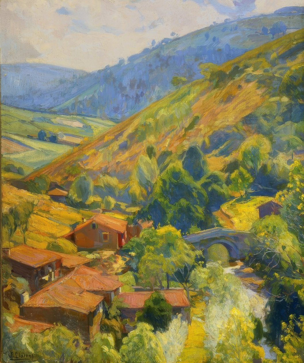 Rio Mandeo av Francisco Llorens Diaz