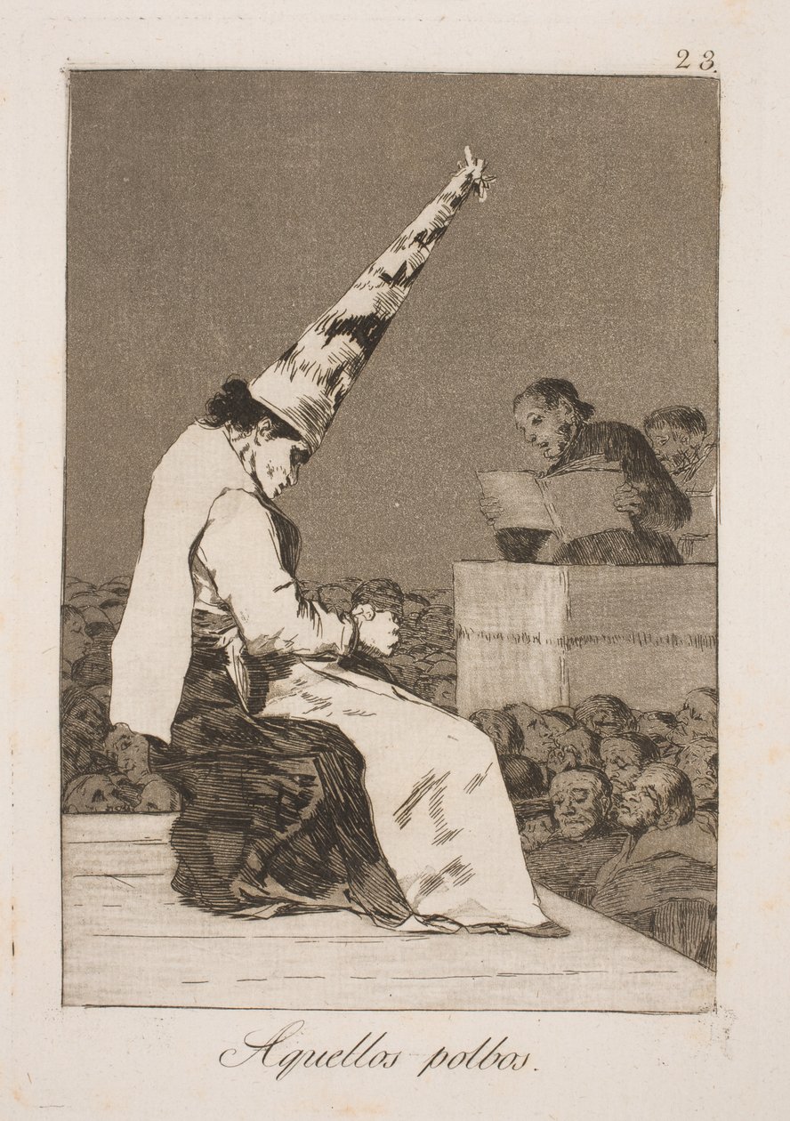 Från damm kommer smuts av Francisco de Goya