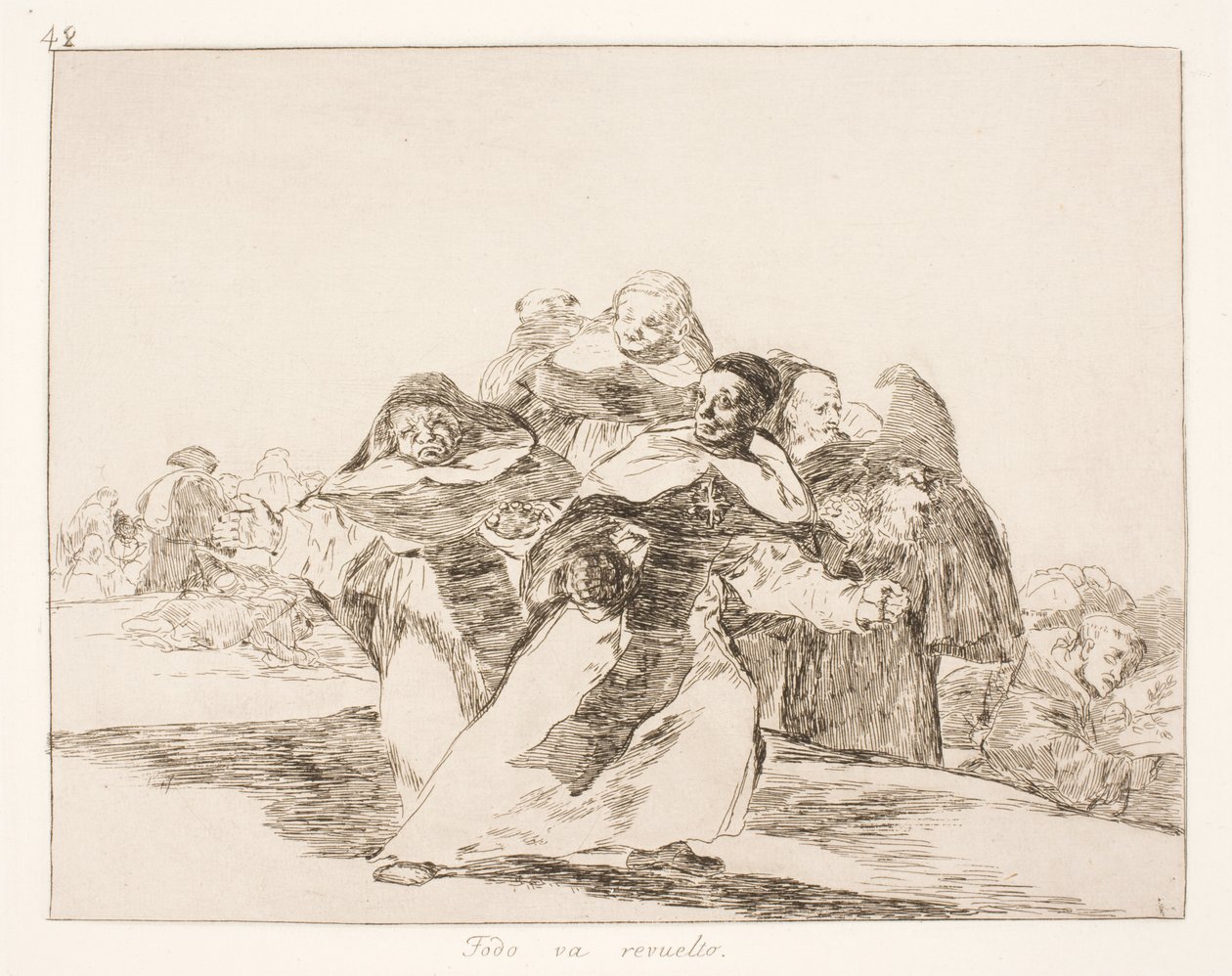 Allt går fel (42) av Francisco de Goya