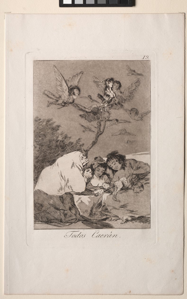 Caprichos: Allt kommer att falla av Francisco de Goya
