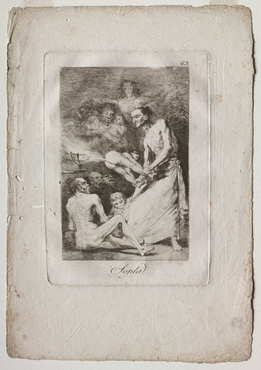 Caprichos: Blås av Francisco de Goya