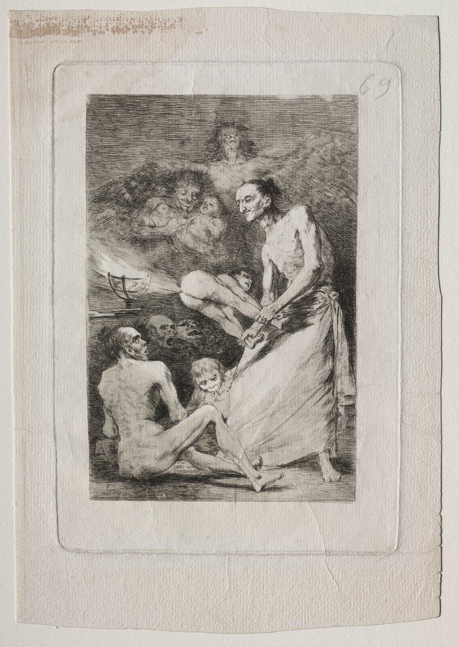 Caprichos: Slag, ca. 1799. av Francisco de Goya