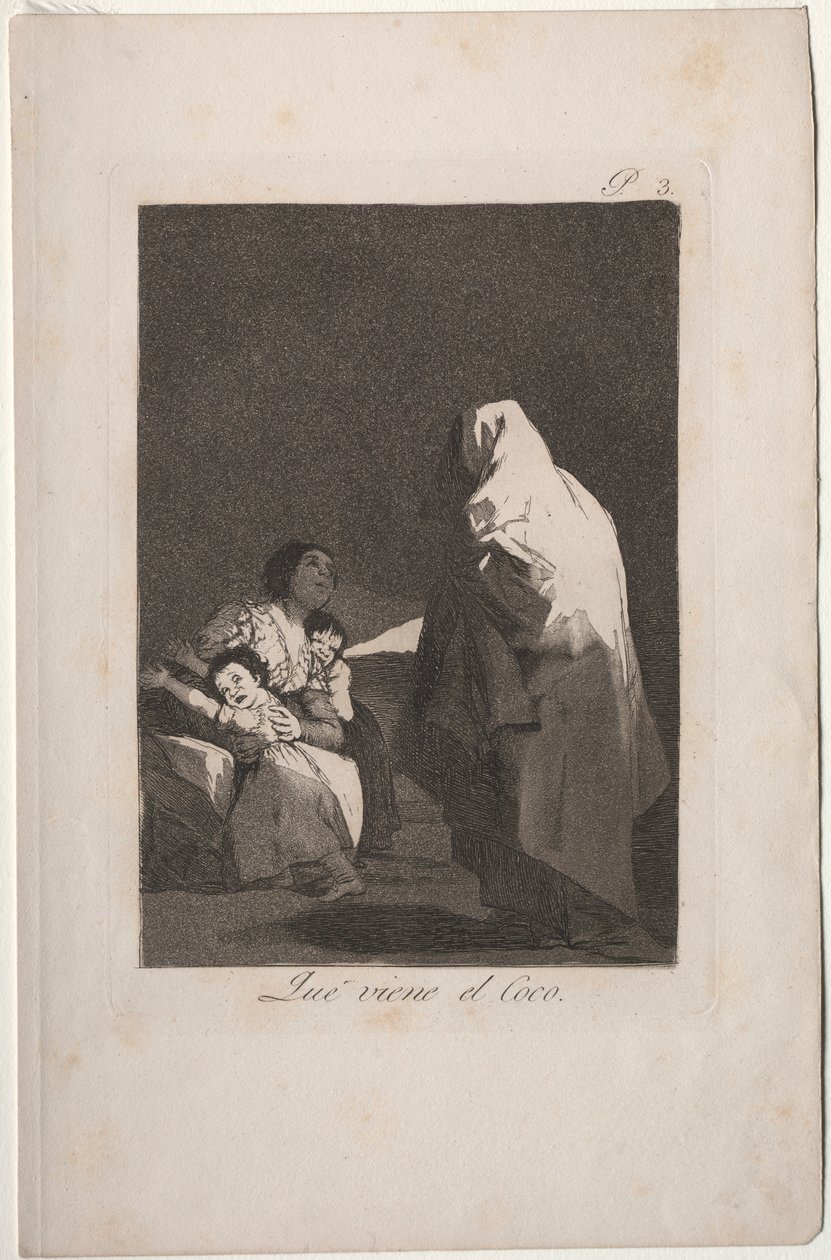 Caprichos: Here Comes the Bogieman av Francisco de Goya