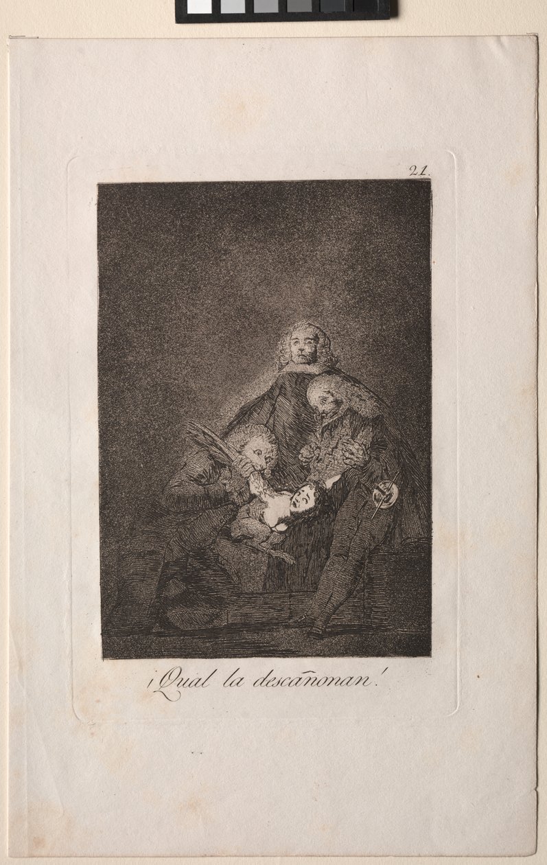 Caprichos: Hur de plockar henne! av Francisco de Goya