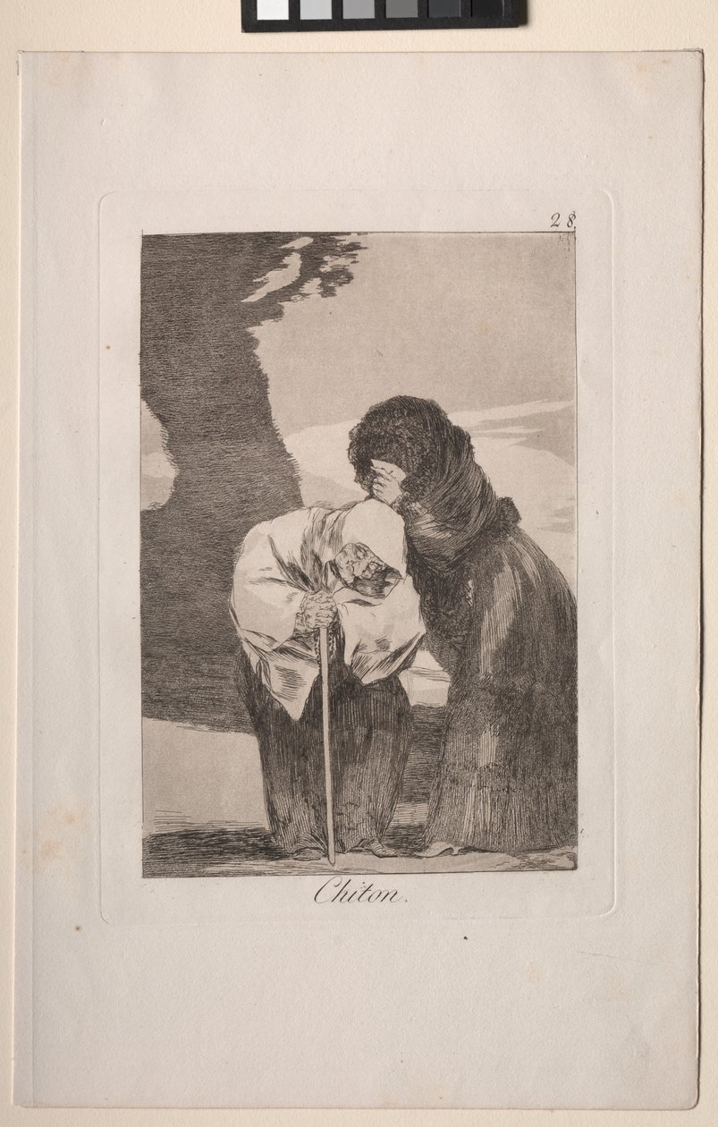 Caprichos: Tyst! av Francisco de Goya
