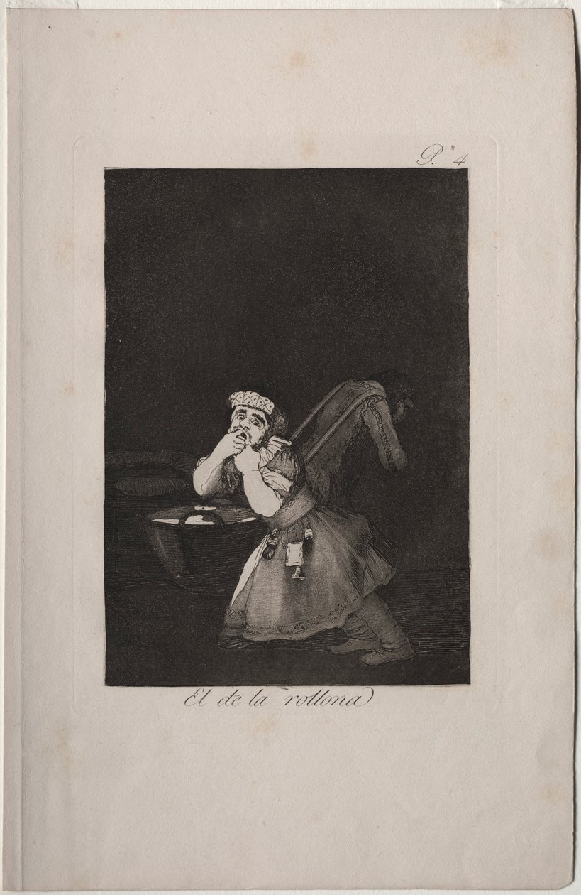 Caprichos: Nannys pojke. av Francisco de Goya