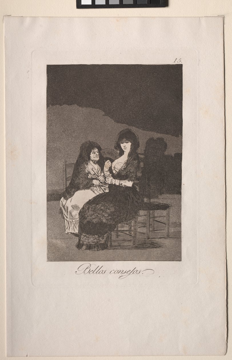 Caprichos: Pretty Teachings. av Francisco de Goya