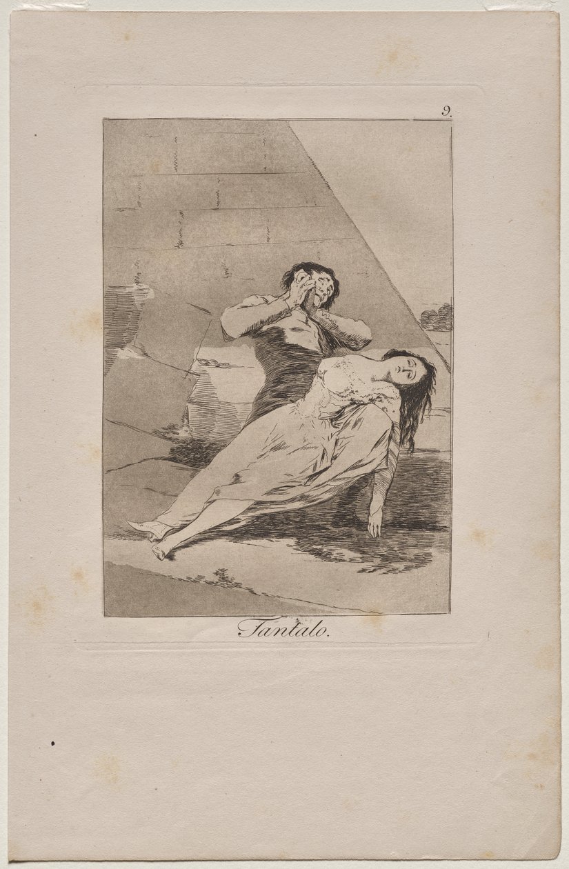 Caprichos: Tantalus av Francisco de Goya