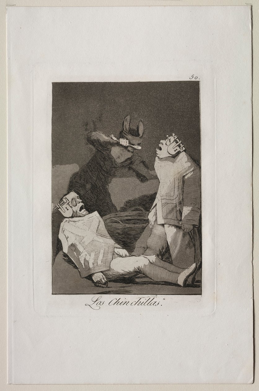 Caprichos: Chinchillorna. av Francisco de Goya