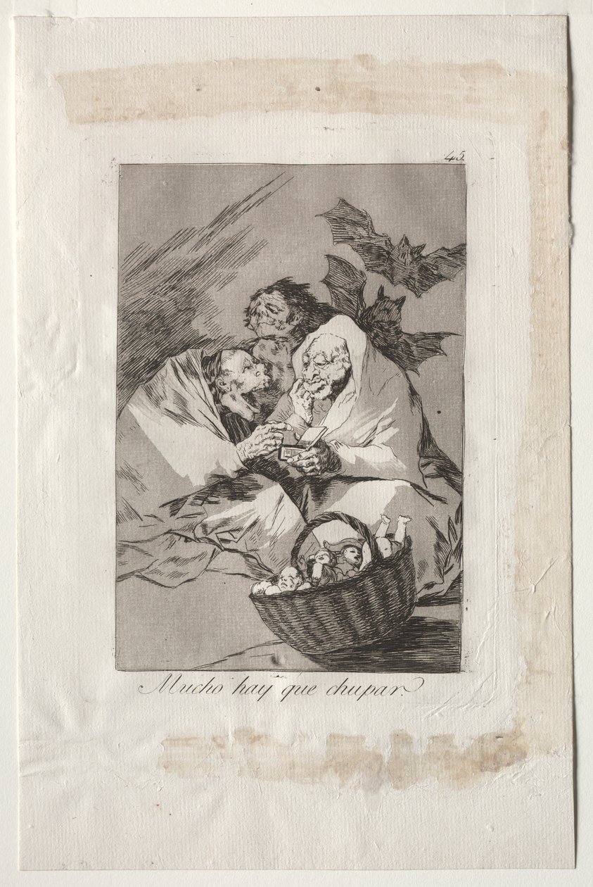 Caprichos: Det finns mycket att suga av Francisco de Goya