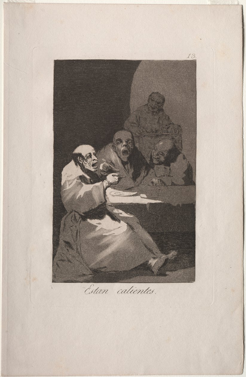 Caprichos: De är heta. av Francisco de Goya