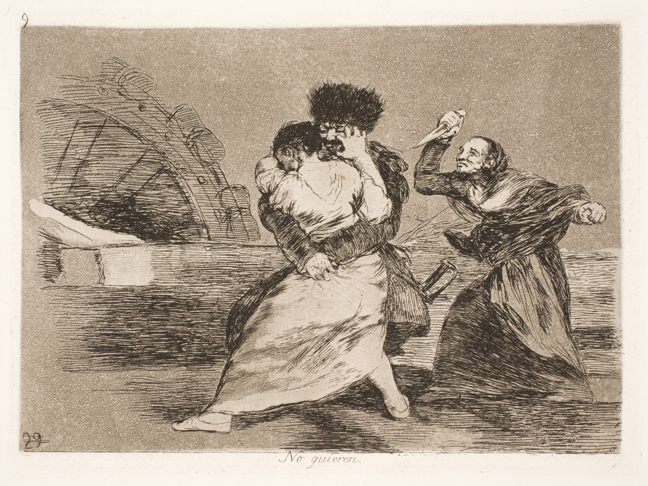 De kommer inte (9) av Francisco de Goya