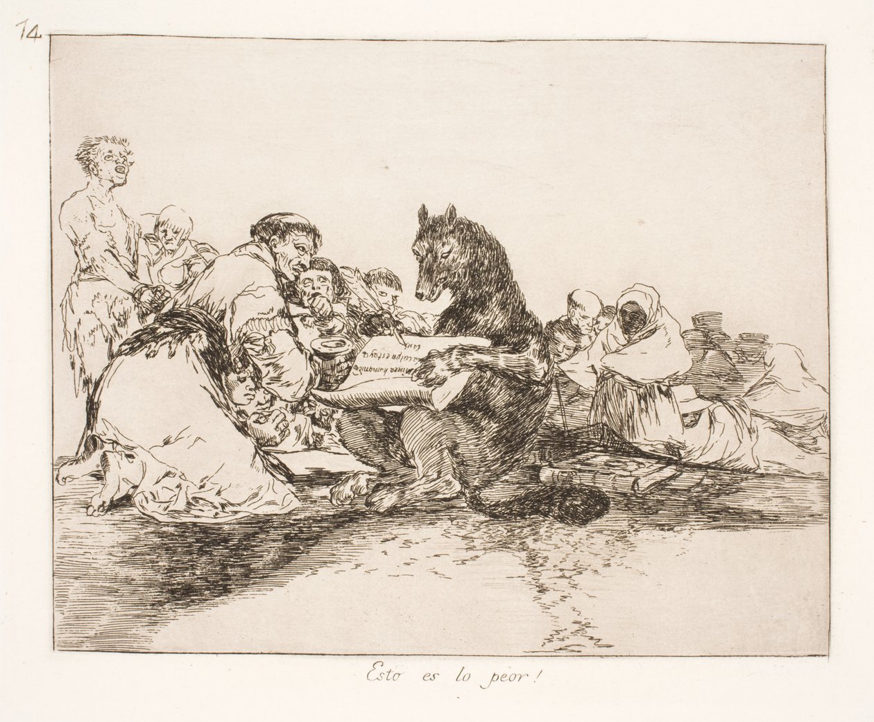 Det är dock värre (74) av Francisco de Goya
