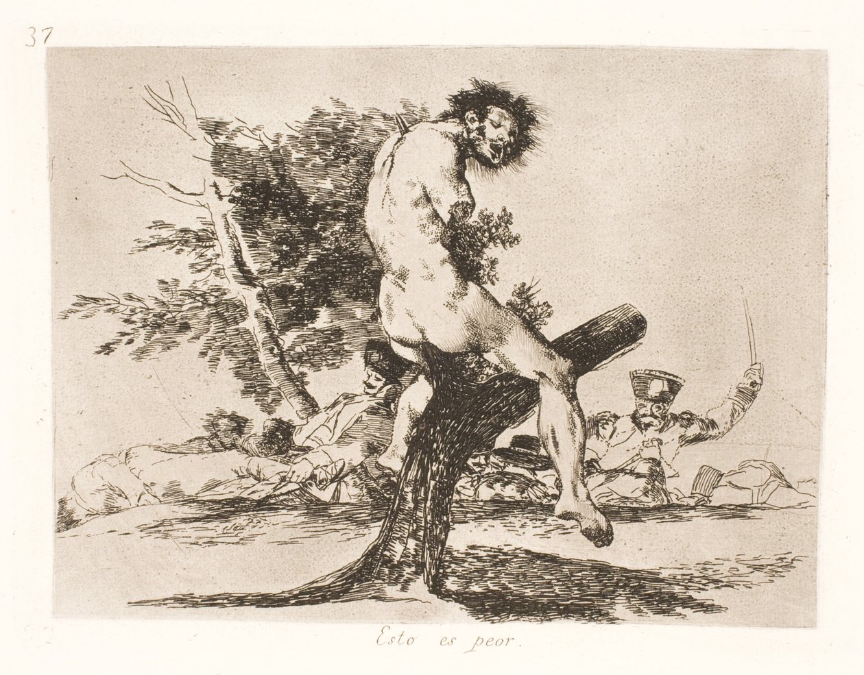Det här är värre (37) av Francisco de Goya