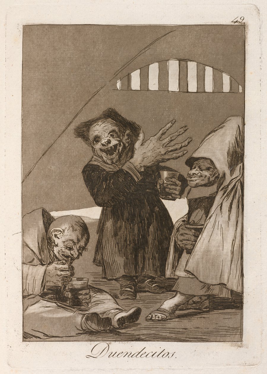 Pixies (Hobgoblins) av Francisco de Goya