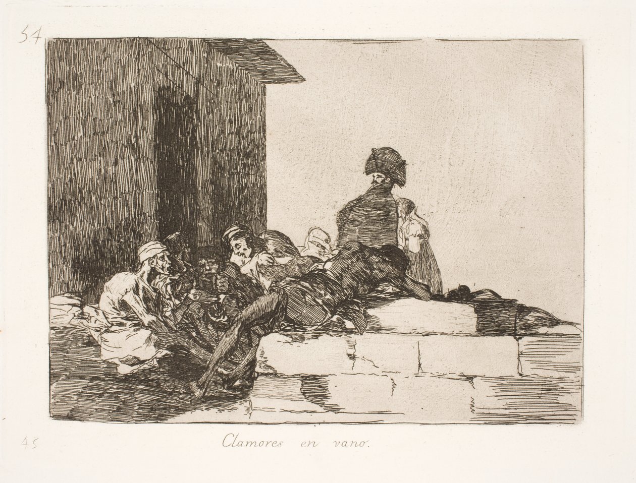 Fåfängt klagomål (54) av Francisco de Goya