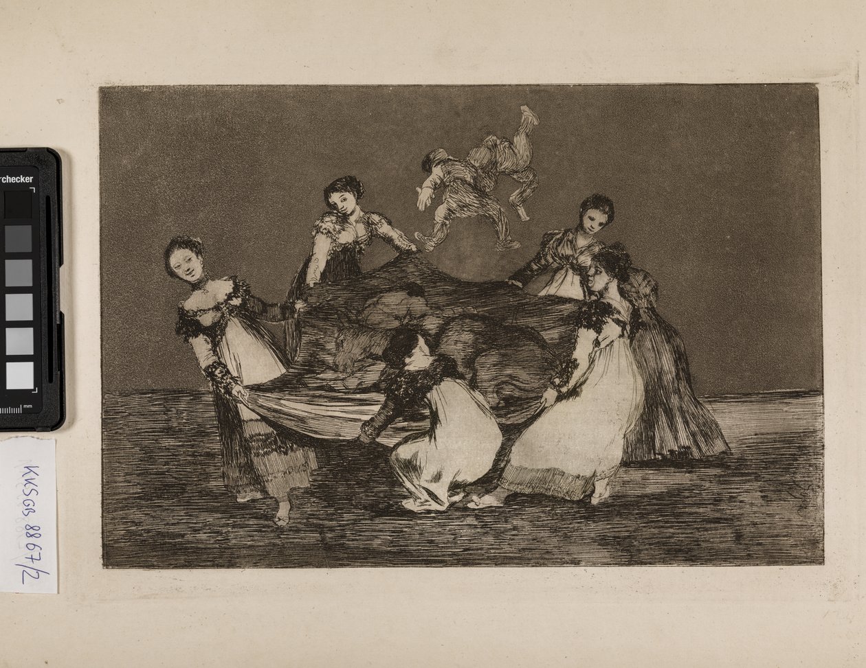 Kvinnlig dårskap (tyngre än en åsna) av Francisco de Goya