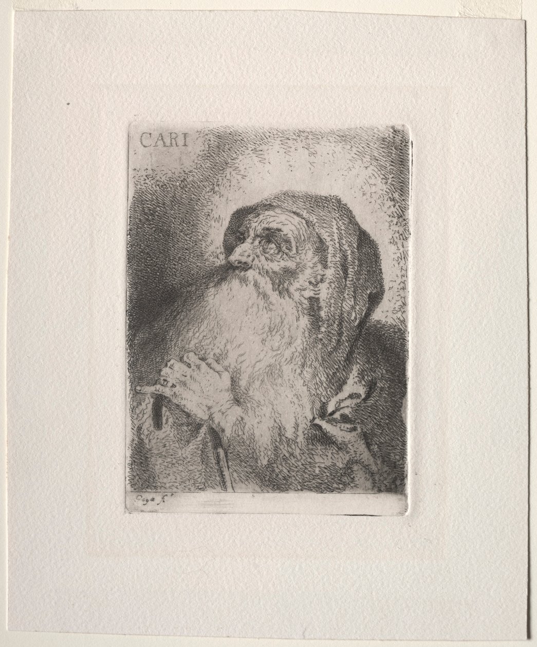 Den helige Franciskus av Paula Caritas, 1780. av Francisco de Goya