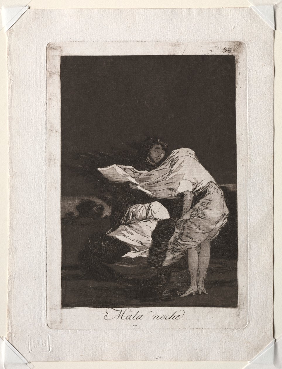 The Caprichos: A Bad Night, 1799. av Francisco de Goya