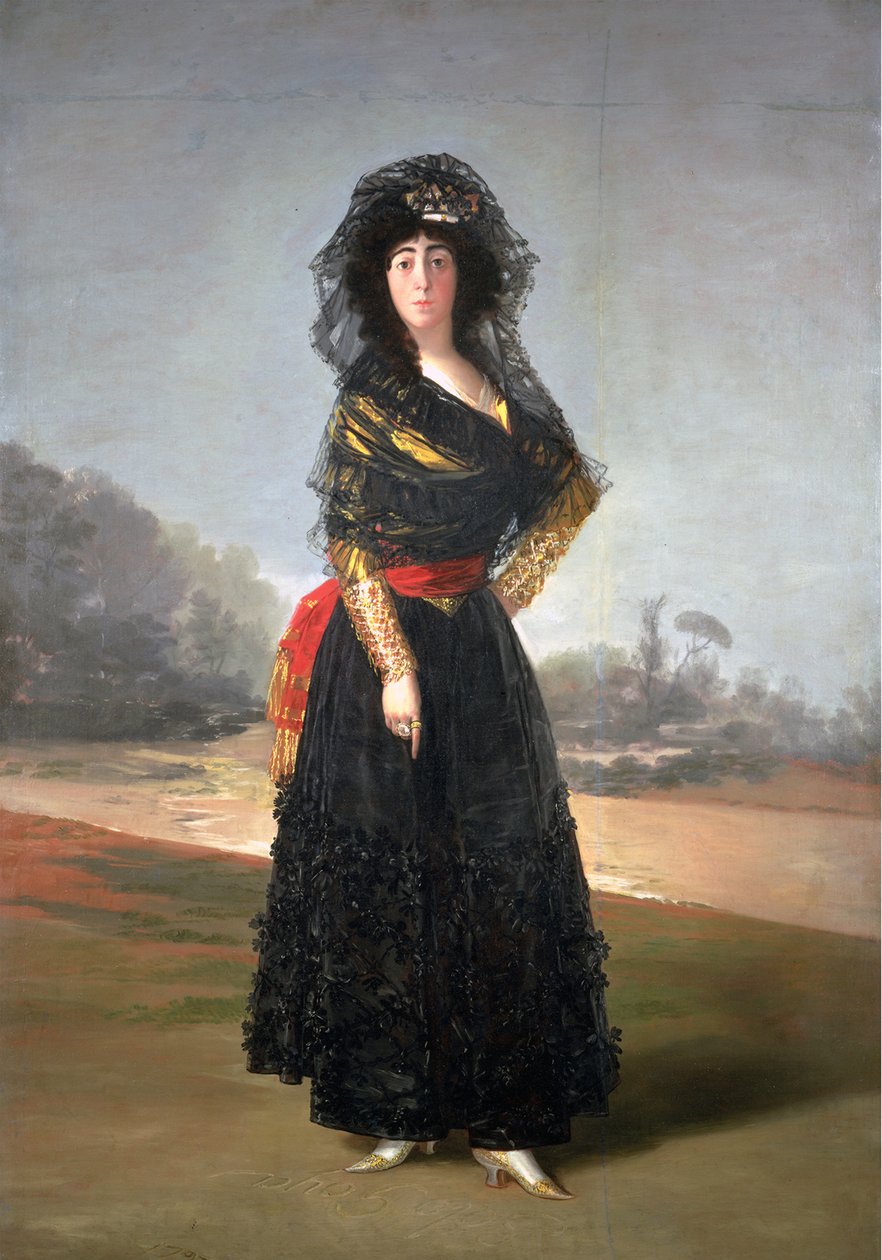 Hertiginnan av Alba av Francisco de Goya