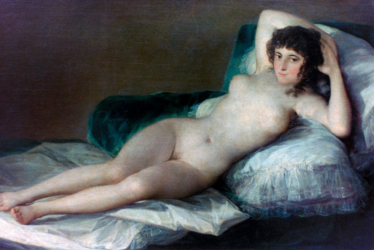 Den nakna Maja, c1800 av Francisco de Goya