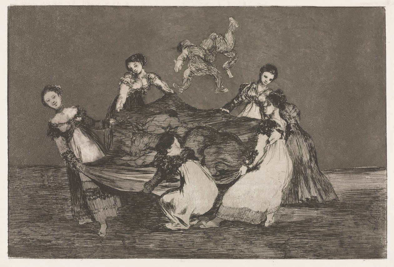 Ordspråken: Feminin dårskap, 1864. av Francisco de Goya