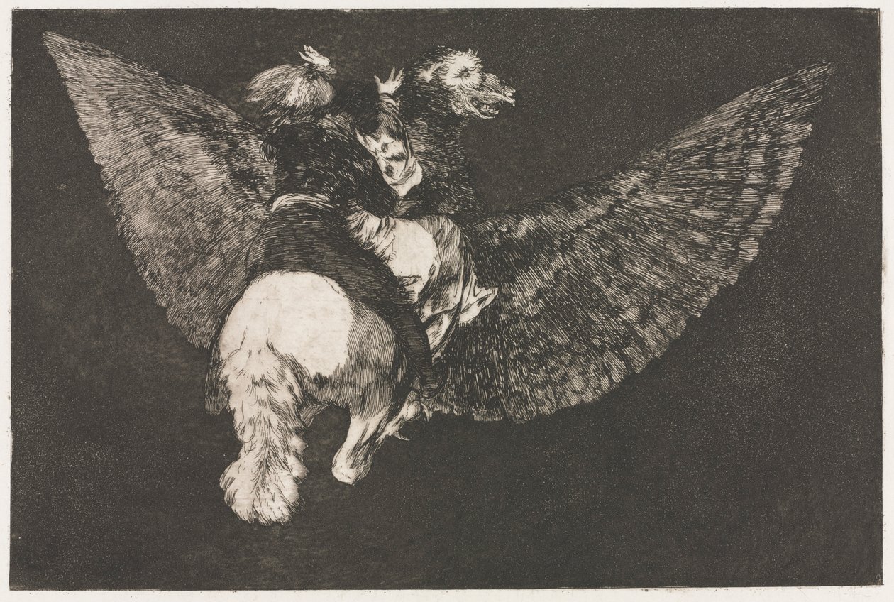 Ordspråken: Flygande dårskap, 1864. av Francisco de Goya