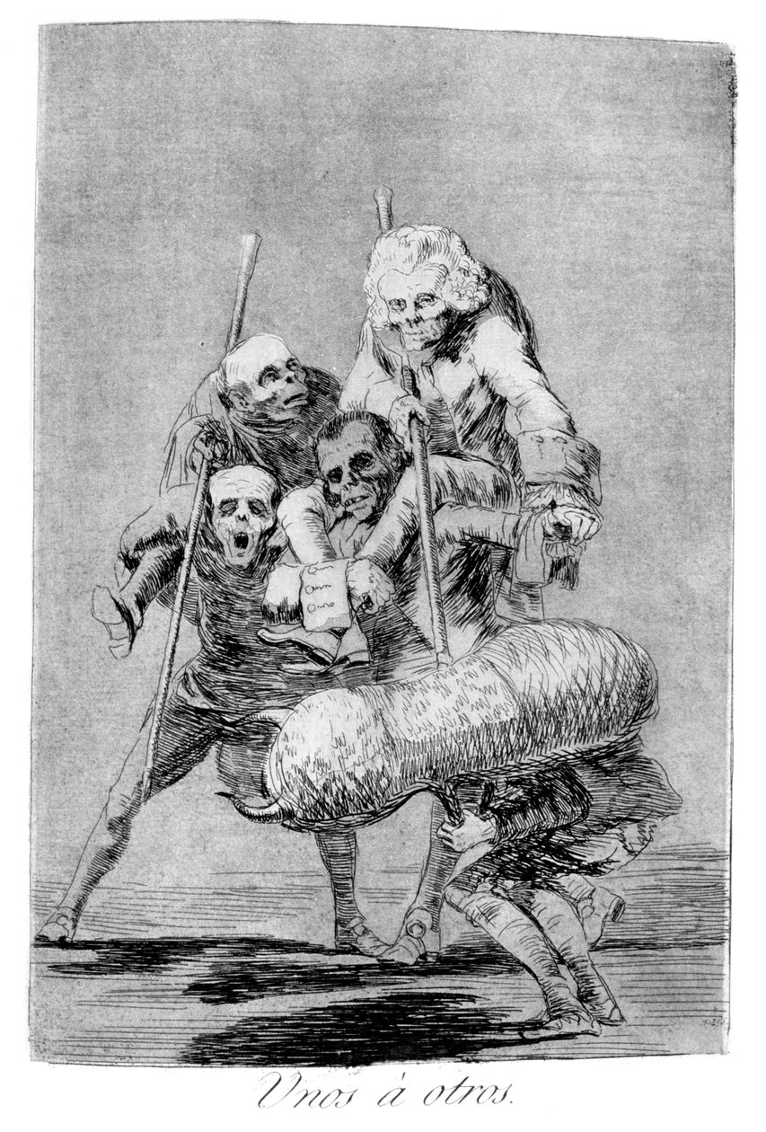 Vad man gör mot en annan, 1799 av Francisco de Goya