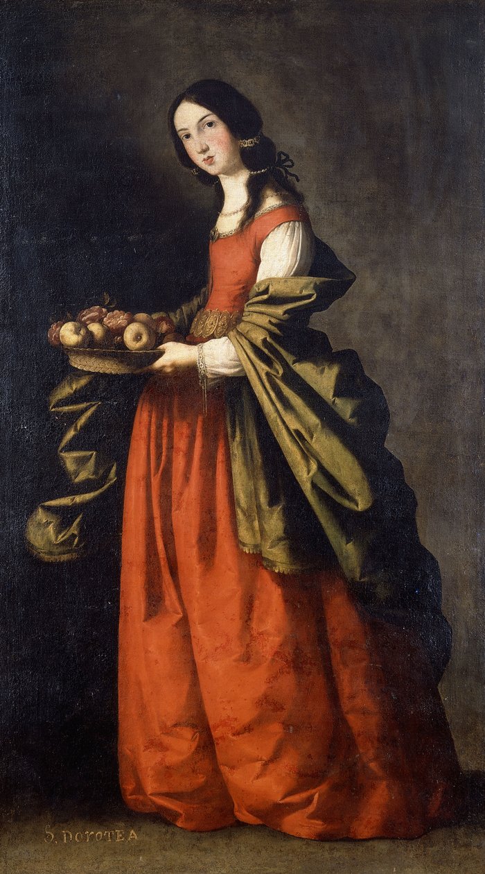 Saint Dorothea, av Francisco de Zurbaran