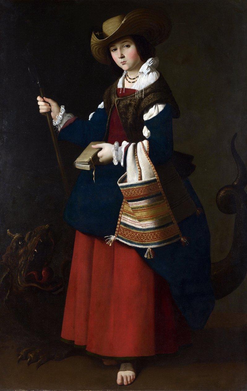 Sankta Margareta, 1630-1634 av Francisco de Zurbaran