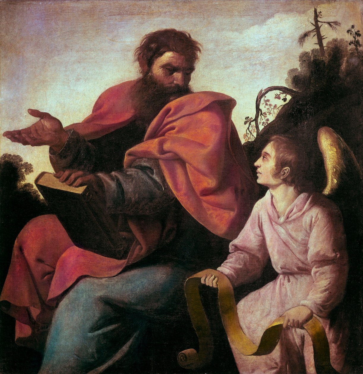 Sankt Matteus och ängeln av Francisco de Zurbaran