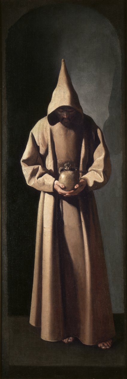 St Francis som överväger en skalle av Francisco de Zurbaran