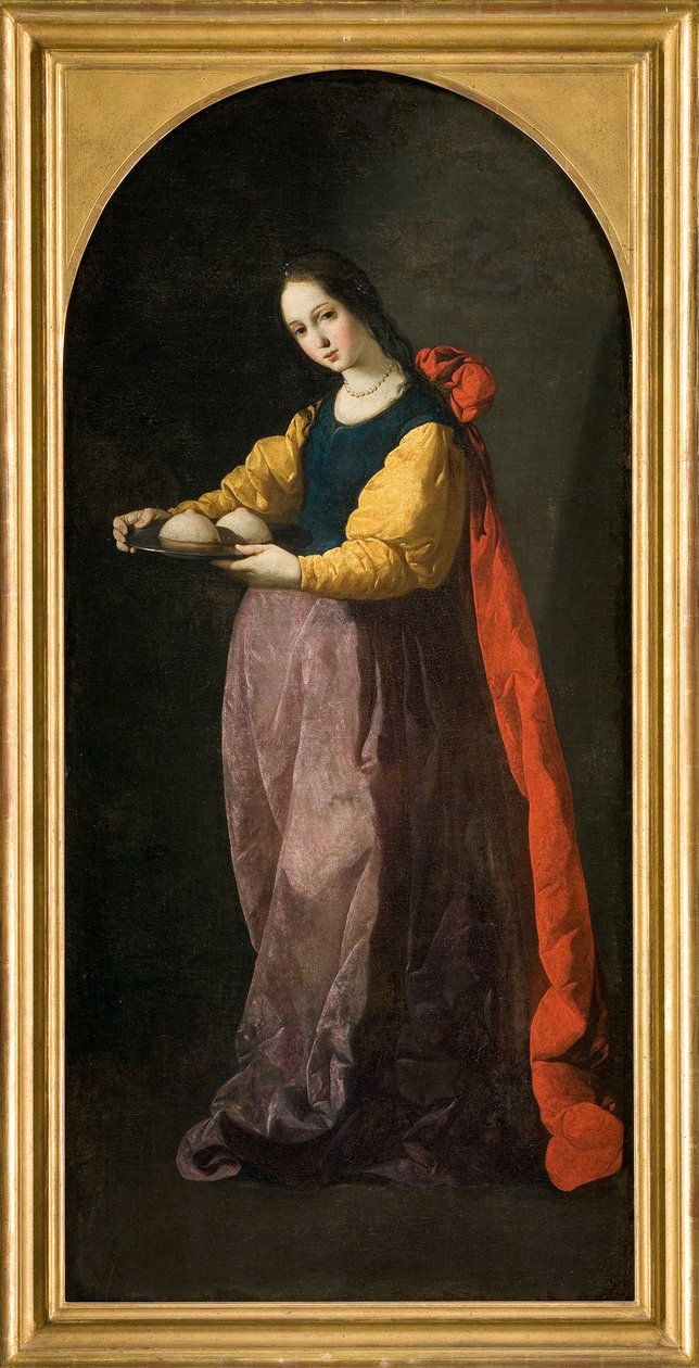 Sankta Agatha av Francisco de Zurbaran