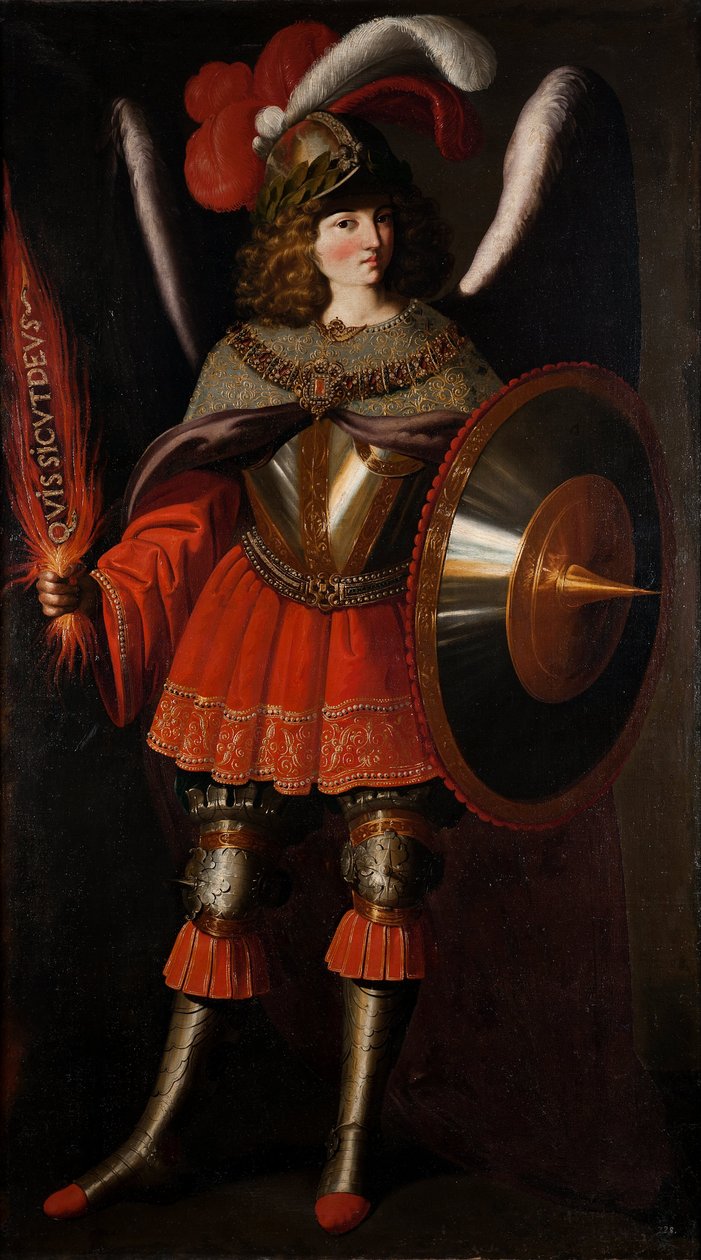 Ärkeängeln Michael av Francisco de Zurbarán and Studio