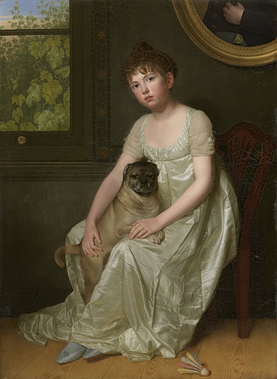 Bildnis Sylvie de la Rue av Franciscus Joseph Octave van der Donckt