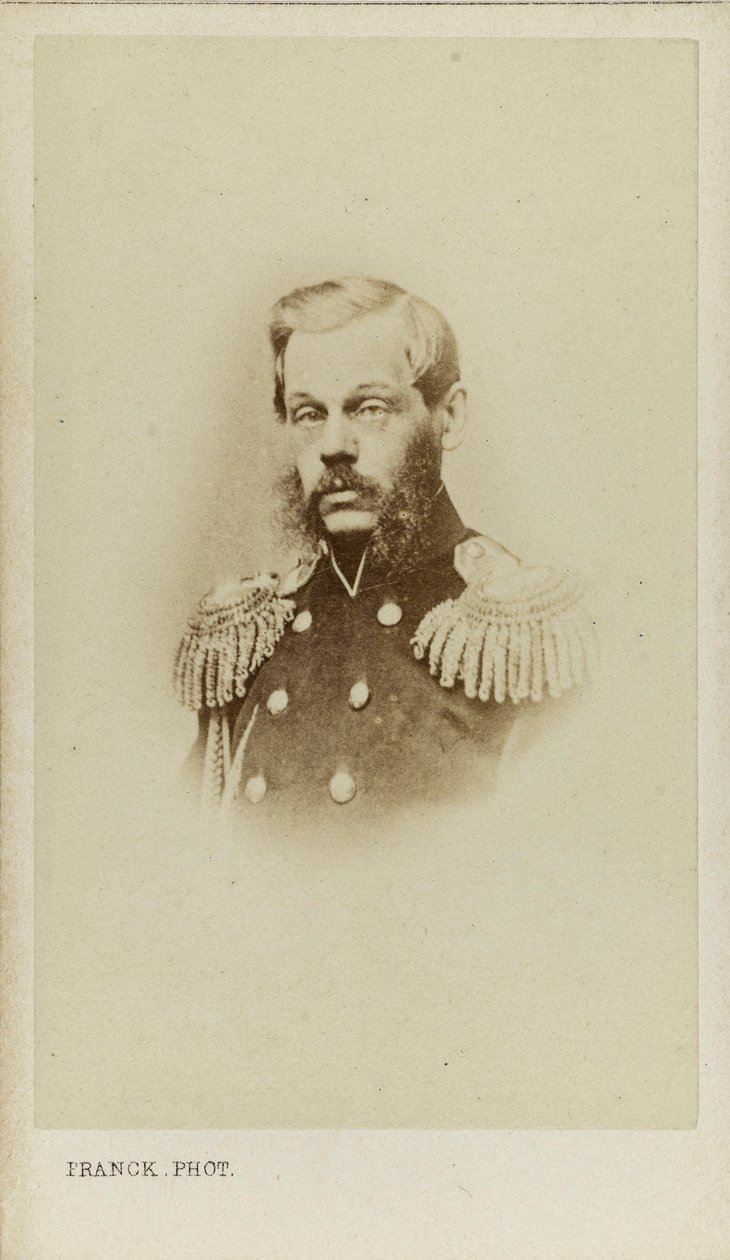 Porträtt av greve Dmitry Alekseevich Milyutin 1816-1912. av Franck