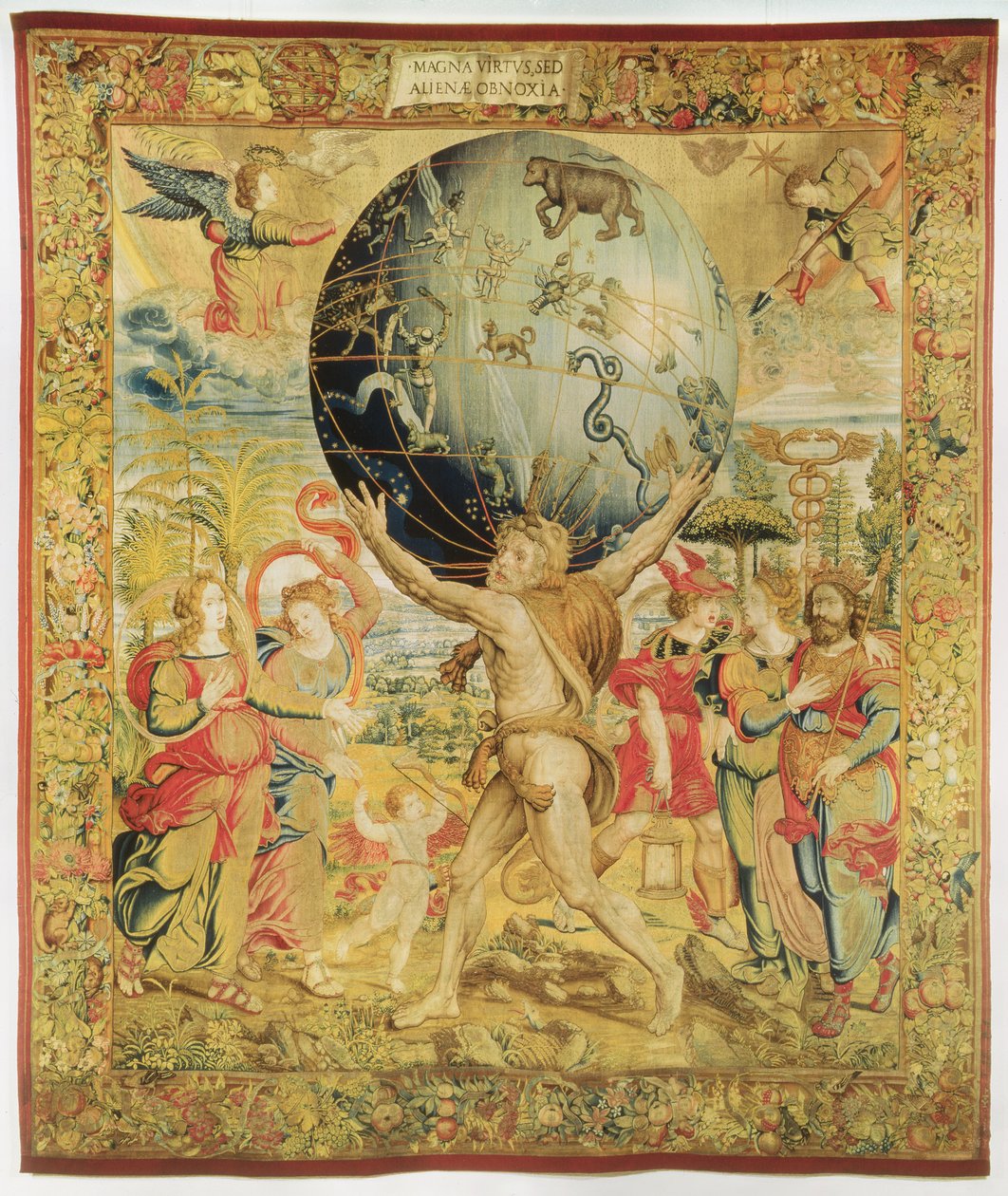 Hercules Initiating the Olympic Games, c.1450-75 (gobeläng) av Franco Burgundian